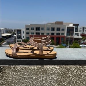 American Exchange Brown Sandals Strappy Design Casual